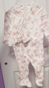 NWT Little Me 3m girls flower one piece